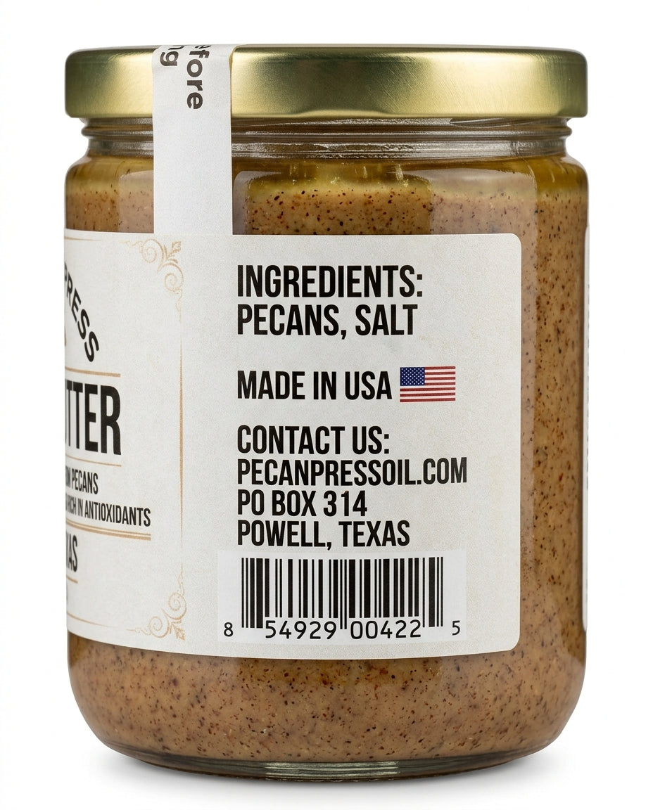 All Natural Roasted Pecan Butter